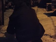 Winter night in the yard 6/16