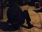 Winter night in the yard 7/16