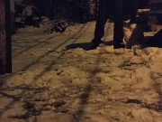 Winter night in the yard 9/16