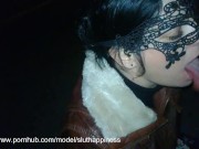 A public park slut sucks my balls and swallows cum 13/16