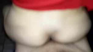 Culona Folla en reversa mientras ve peli