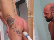 DSC9-4) Alex Morgan in cuffs gets her ass paddled then she's fucked, toyed and creampied 7/16