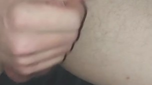 Friend recording close up of my cumshot and piss