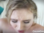 Hot blonde gets caught stealing money by her stepfather 15/16