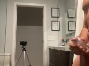 HUGE, THICK SQUIRT...THEN MASSIVE ORGASM AND CUMSHOT