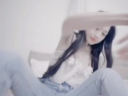 漂亮模特穿开档牛仔紧身裤 13/16