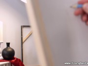  Sex Parties - Vivian Grace - Rebeca Fox share art tutor's cock 1/16