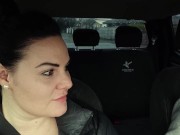 Fucking the husband's friend in the back seat of his car while his driving xxx 1/16