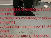 stomping laptop in sexy boots 13/16