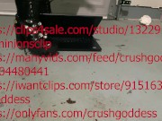 stomping laptop in sexy boots 3/16