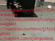 stomping laptop in sexy boots 7/16