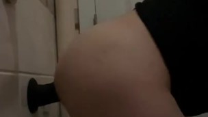 Teen taking BBC Dildo all the way