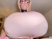 Step-brother is hard while looking at my huge tits! PREVIEW 6/16