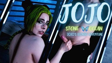 Jolyne Cujoh caught masturbating. Thorough body search - MollyRedWolf