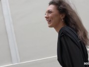 GERMAN SCOUT - SKINNY HAIRY COLLEGE GIRL ISABELLA I PICKUP AND ROUGH CASTING FUCK 4/16