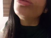 JOI.Creampie. Toda tu leche en mi boca. 14/16