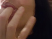 JOI.Creampie. Toda tu leche en mi boca. 16/16