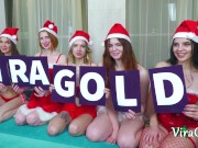 Christmas Home Orgy with 5 petite girls Goldie Small Ellis Baileys Sofi Li Rina Ray and Kitsune Liss 16/16