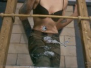 Dirty foot humiliation - Minnie Manga - Anette - Spitting - Smoking - Human ashtray - Foot slave 6/16