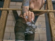 Dirty foot humiliation - Minnie Manga - Anette - Spitting - Smoking - Human ashtray - Foot slave 7/16