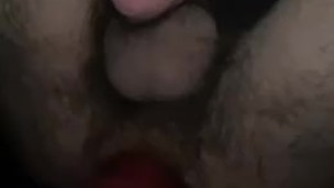 Close up of Me and pink Dildo