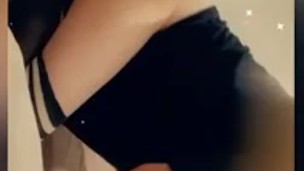 Cute teen femboy trap shows off slim body and fucks dildo~