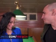 Anal sex on the pool with a hot brunette 4/16