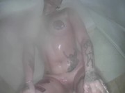 plays in the shower 8/16