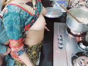 Punjabi Maid Busy in Cooking While Her Ass Fucked By Her Owner With Clear Hindi Audio 6/16
