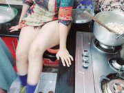 Punjabi Maid Busy in Cooking While Her Ass Fucked By Her Owner With Clear Hindi Audio 9/16