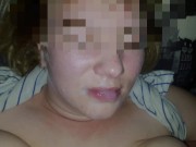Jerk and cum on milf chubby lips 16/16