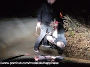 The wife a slut slave drinks my piss and sucks dick on a public road 5/16