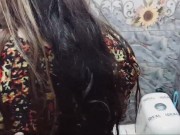 Indian Wife Fucked in Bathroom By Her Owner With Clear Hindi Audio Dirty Talk 3/16