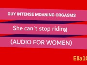 Guy with Intense and Loud Moaning Orgasms - Makes him Cum Fast - (Audio for Women) 