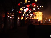 Old Santa has sex with petite teen and fucks her mouth then she swallows his cum 3/16