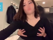 【個人撮影・中出し①】渋谷勤務のぽっちゃり爆乳OL！　某広告会社プロジェクト本社勤務25歳　ドキドキの初撮影で中出ししちゃいました♪/中出し/パイズリ/フェラ 4/16