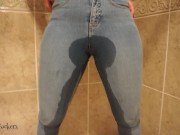 Wife pissing her jeans 12/16