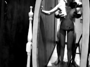 Couple has sex after long day at work in mirror