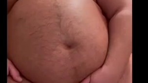 Hard to get off with such a huge belly
