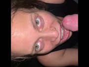 She asked for a public hookup and sucked my cock in her parking lot 16/16