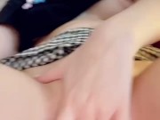 Masturbating tight pussy in my bed 13/16