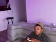 Add My Snapchat: Bigpimpindonn | I Cums So Much While Jacking Off His Fat Dick! 4/16