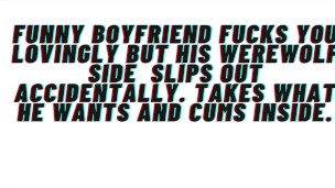 [M4F] AUDIO: Funny Boyfriend fucks you lovingly and accidentally lets his beast side slip out