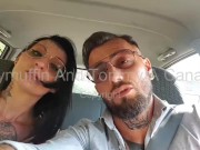 she gets fucked in the blue car 16/16