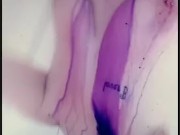 Fun showering in purple color! 