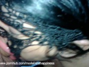 Slave wife deep throats my dick and drinks cum from a glass 12/16