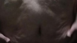 Superchub plays with his belly and flashes his jockstrap