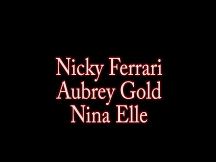 Nina Elle, Nicky Ferrari and Aubrey Gold Have A Dildo Party!