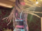 XXX Lingerie try on haul for photoshooting with Anuskatzz. More clips like this on my Tiktok 14/16