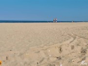 People walk by while Exhibitionist Wife gets orgasm 6/16